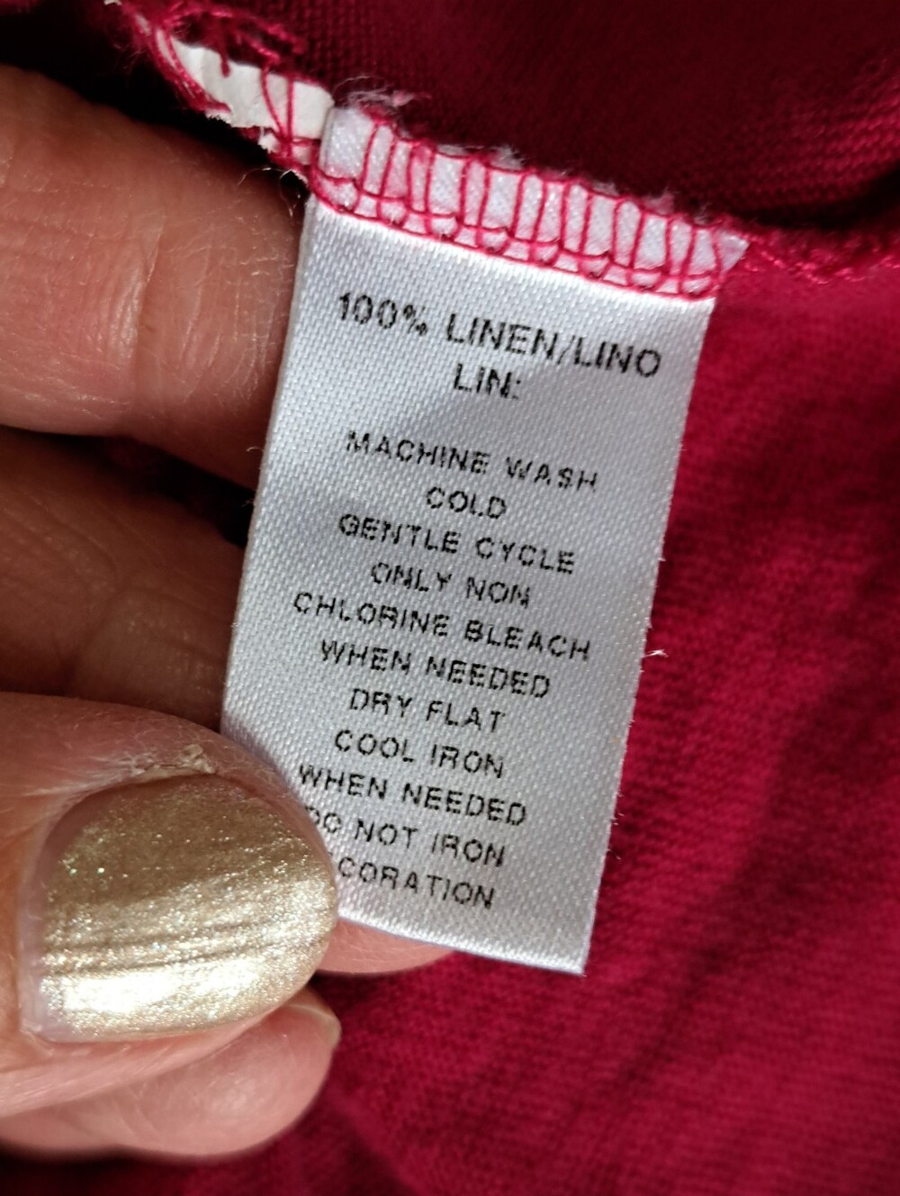 Loft Linen Top In Fuschia - Picture 6 of 6